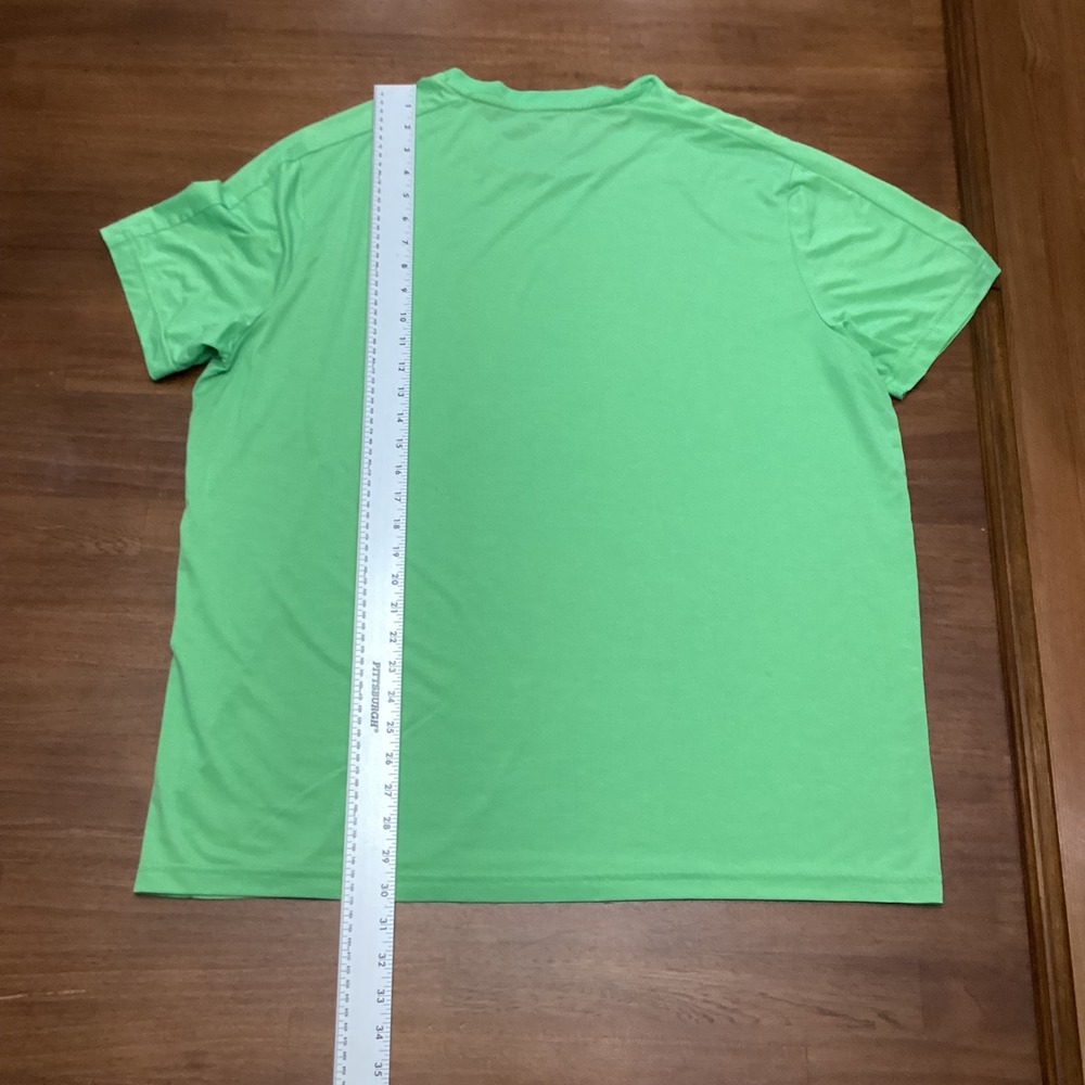 Tek Gear Mens XXL Lime Green Essential Gear Performance T-Shirt Short Sleeve Gym - Picture 2 of 7